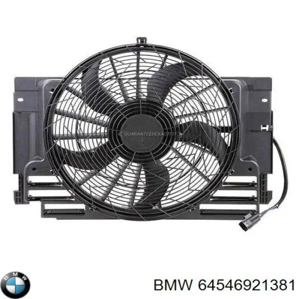64546921381 BMW Difusor del radiador del aire acondicionado con ventilador y motor