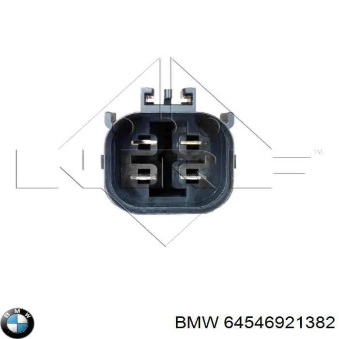 Comprar 64546921382 BMW Difusor del radiador del aire acondicionado con ventilador y motor