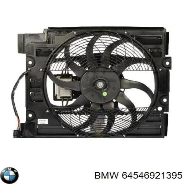 64546921395 BMW ventilador (rodete +motor aire acondicionado con electromotor completo)