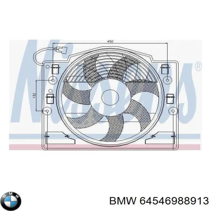 Ventilador, refrigeración motor BMW 64546988913 precio, desde 176,26 EUR