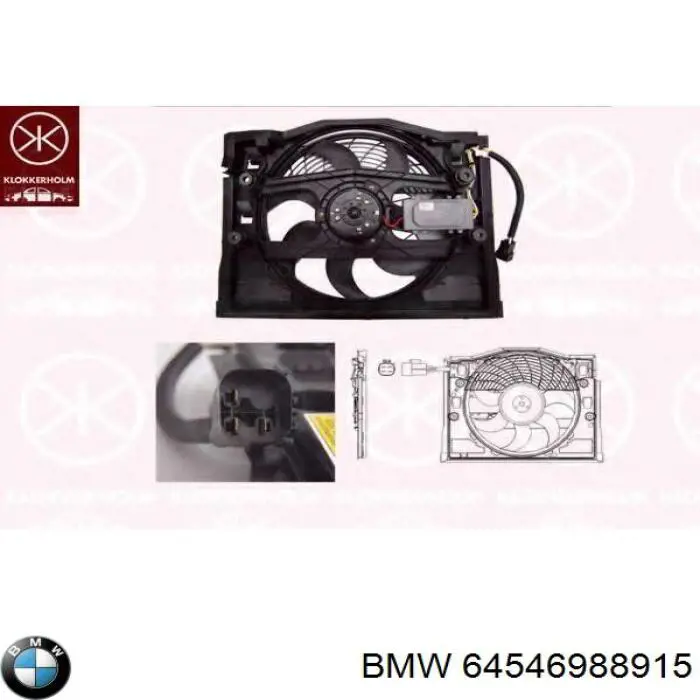 Ventilador del radiador BMW 64546988915 precio, desde 177,26 EUR