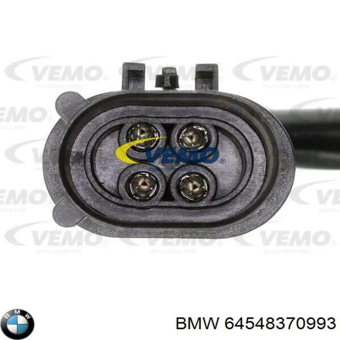 Difusor del radiador del aire acondicionado con ventilador y motor 64548370993 BMW