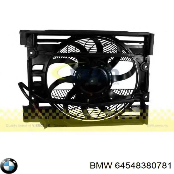 64548380781 BMW ventilador (rodete +motor aire acondicionado con electromotor completo)