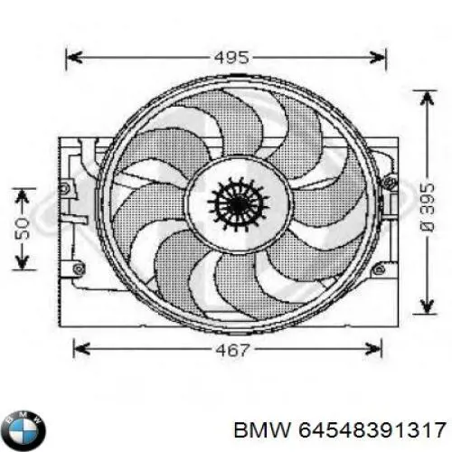 Ventilador de radiador BMW 3 sedán (E36) (1990 - 1998) precio, desde 783,12 EUR