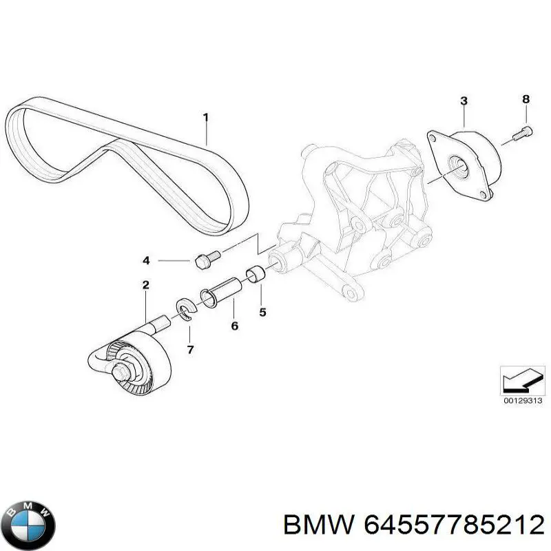 Correa de transmisión trapezoidal BMW 64557785212 precio, desde 12,82 EUR
