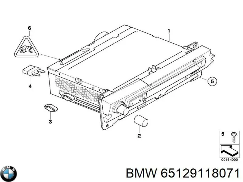 65129118071 BMW radio (radio am/fm)