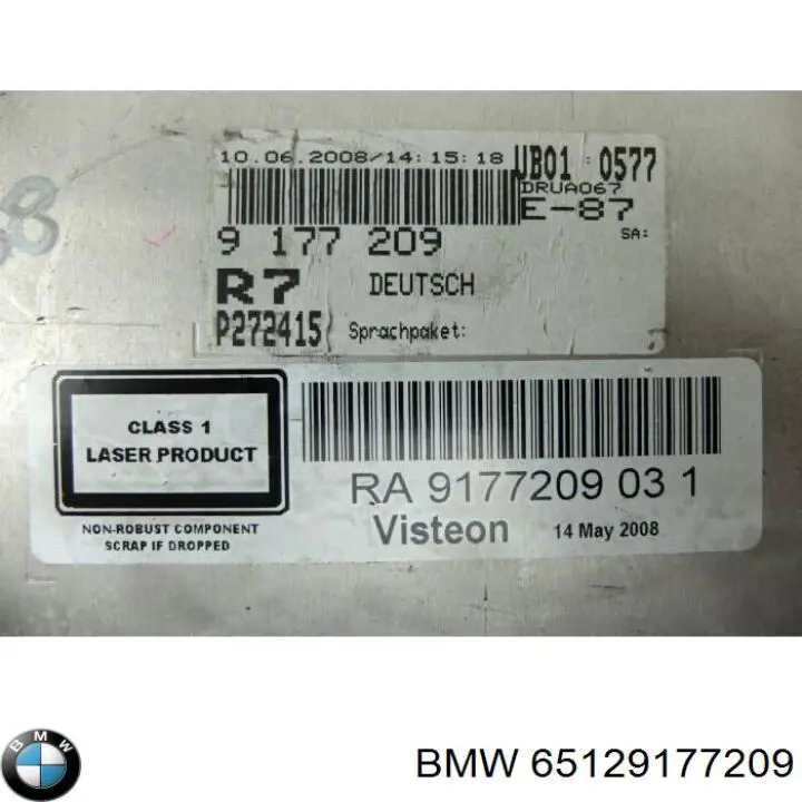 65129116611 BMW radio (radio am/fm)