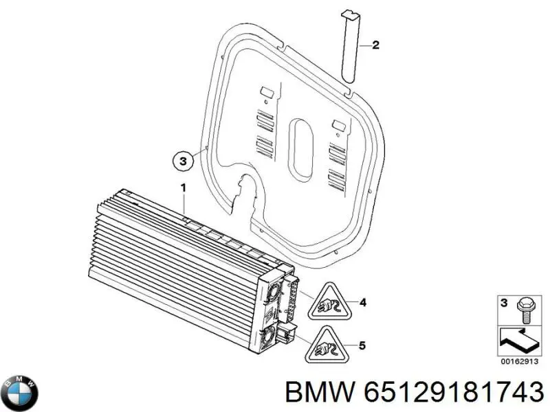 65129166897 BMW amplificador de sistema de audio