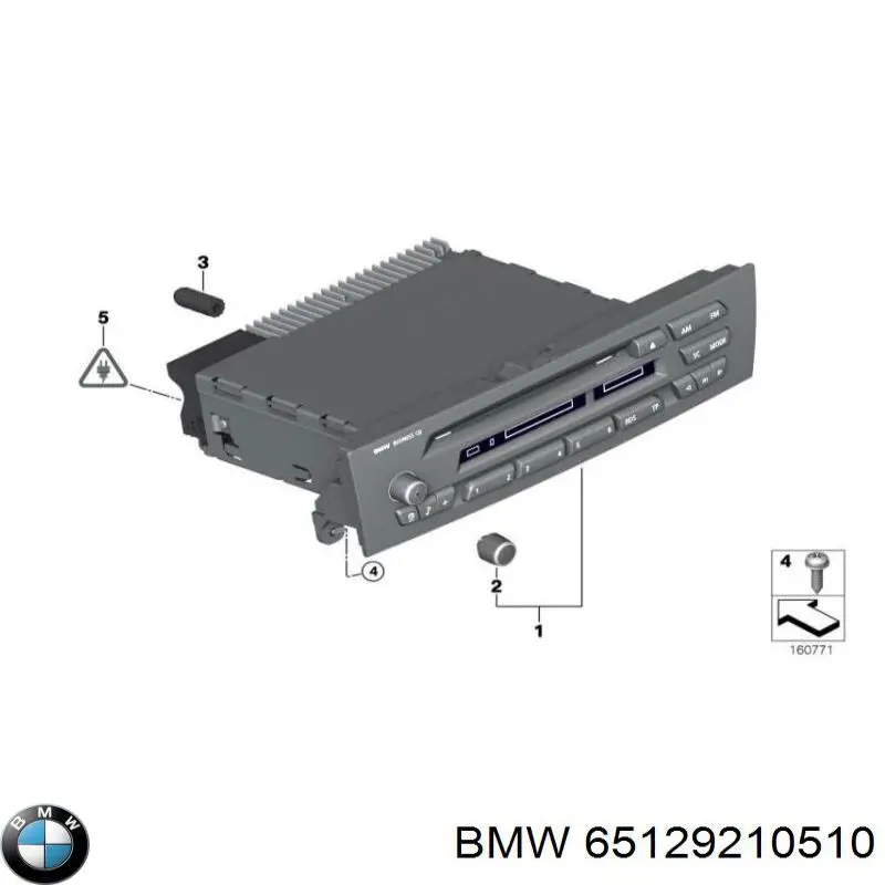 65129210510 BMW radio (radio am/fm)