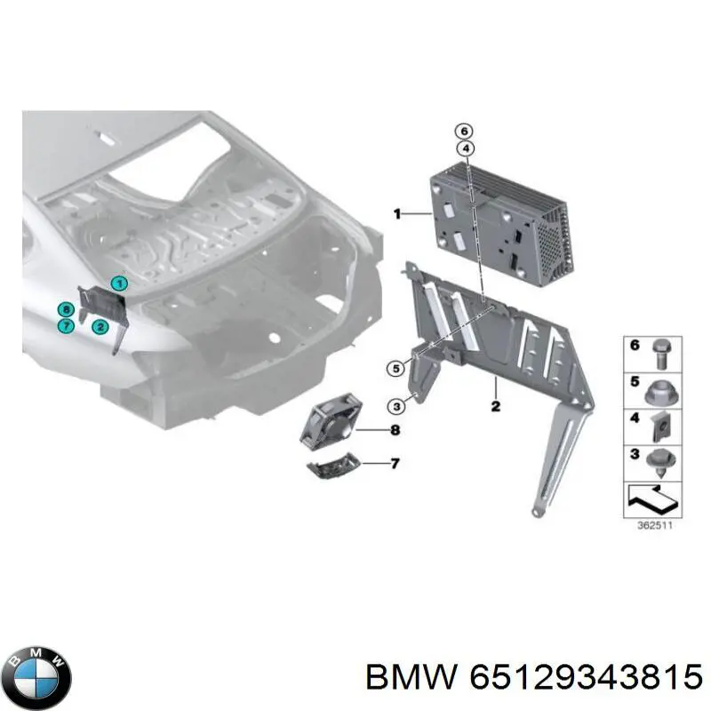 65129393192 BMW amplificador de sistema de audio