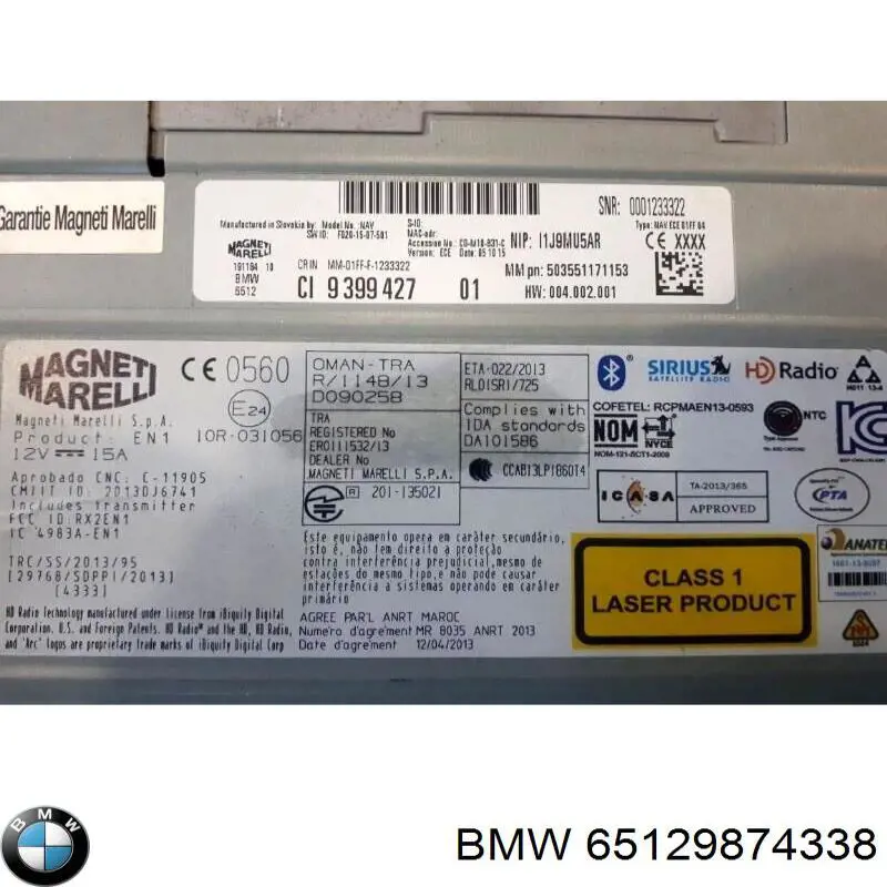 65129874338 BMW 