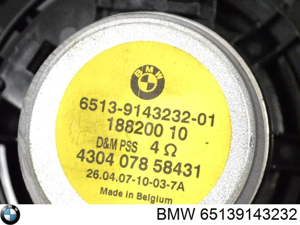 65139143232 BMW Altavoz de la puerta delantera