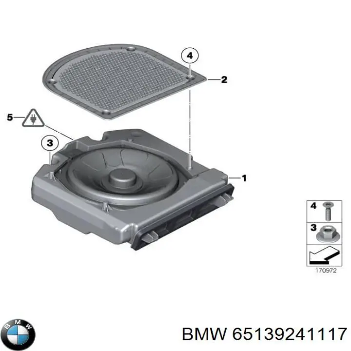 Altavoz de subgraves para BMW 7 (F01, F02, F03, F04)