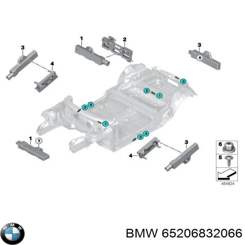 6832066 BMW Antena de tiburón