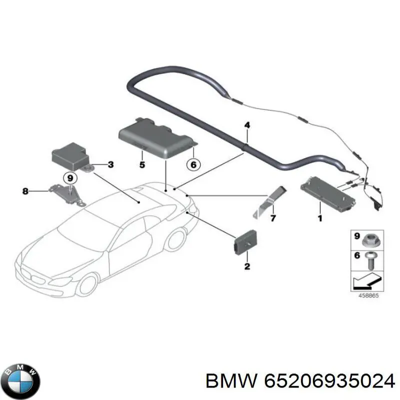 Amplificador de señal de antena 918356401 BMW