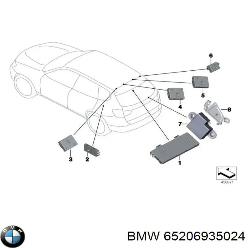 65206935024 BMW amplificador de señal