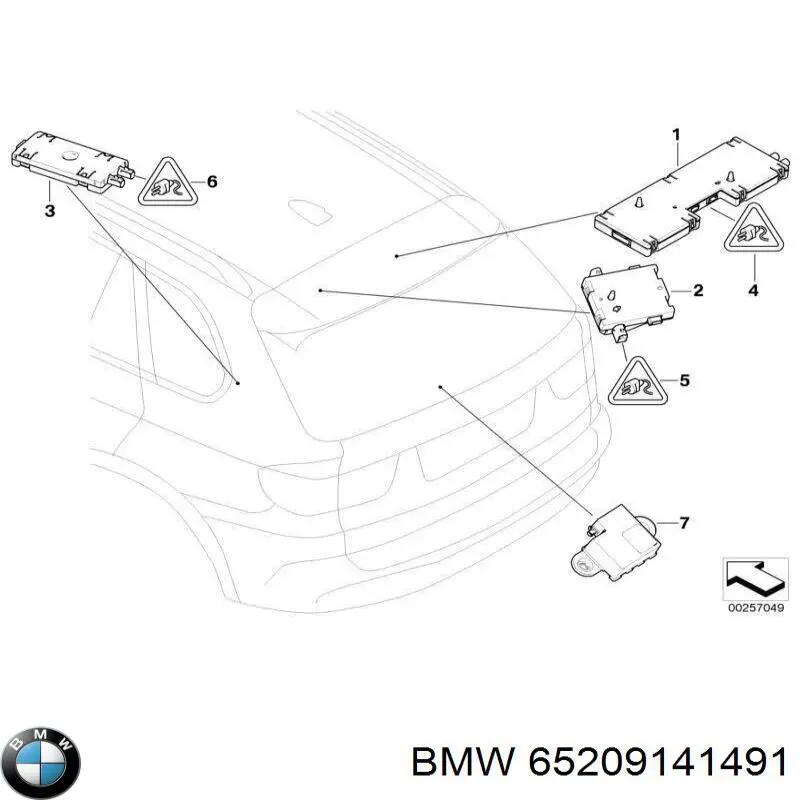 Amplificador de señal de antena BMW 65209141491 precio, desde 46,46 EUR
