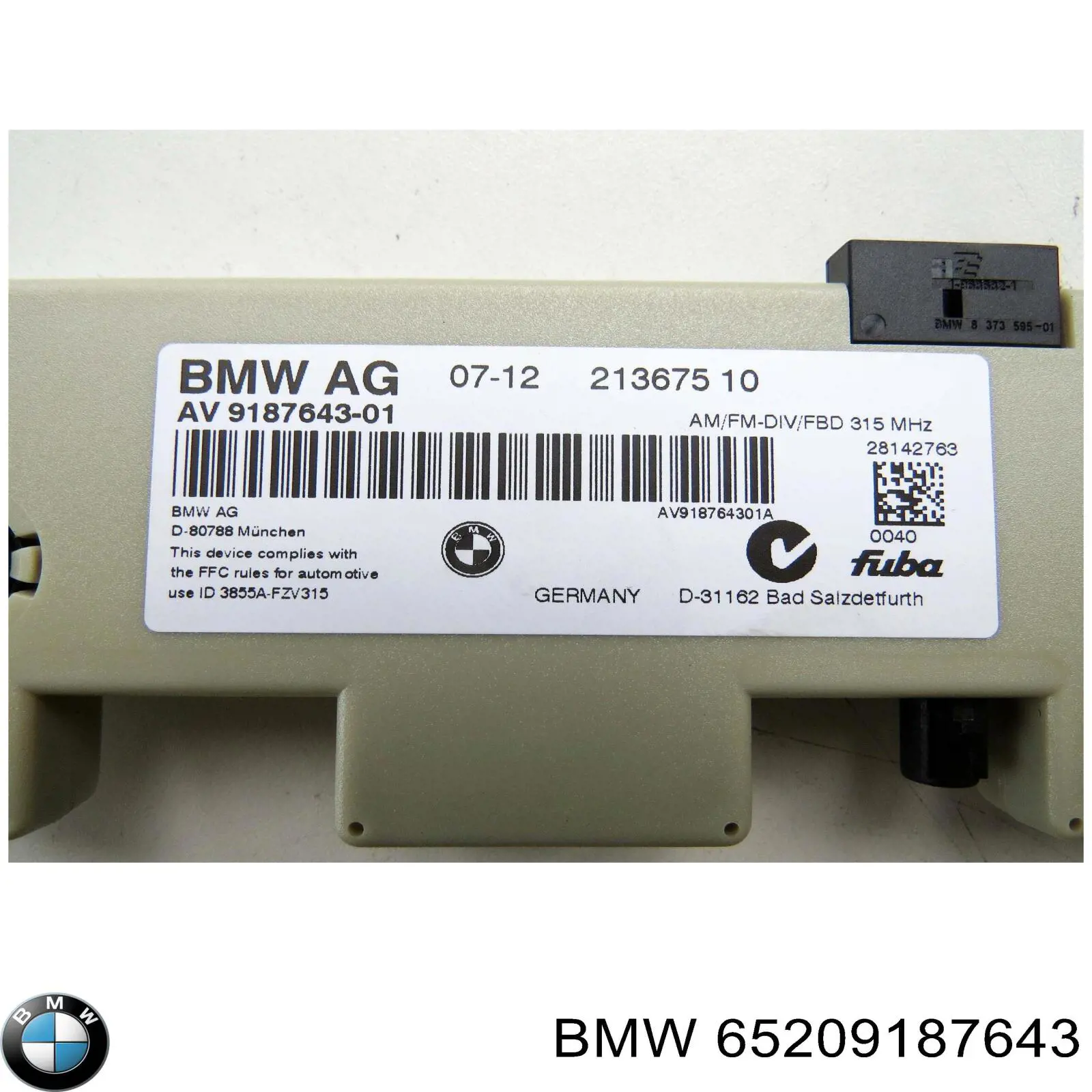 65209187643 BMW