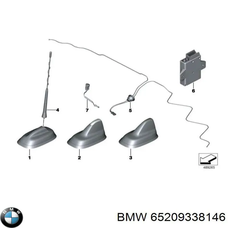 65209338146 BMW antena gps