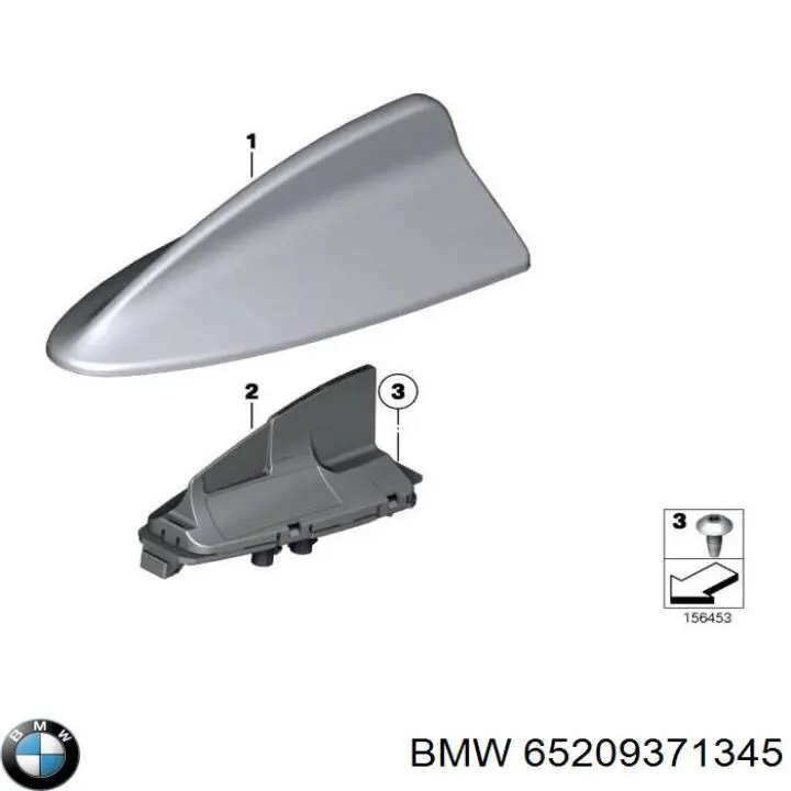 65209371345 BMW Vástago de antena