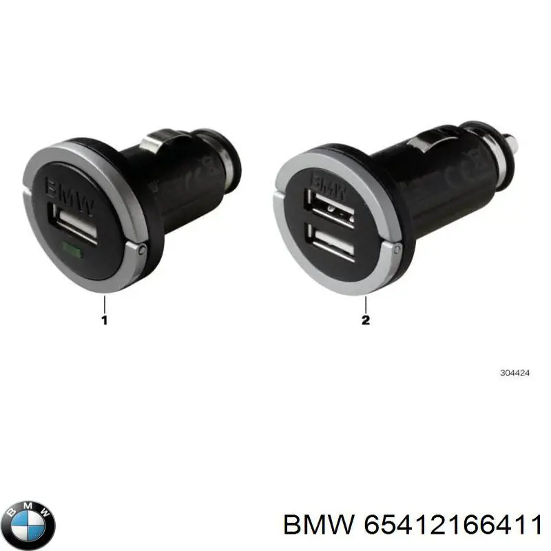 65412166411 BMW Cargador USB