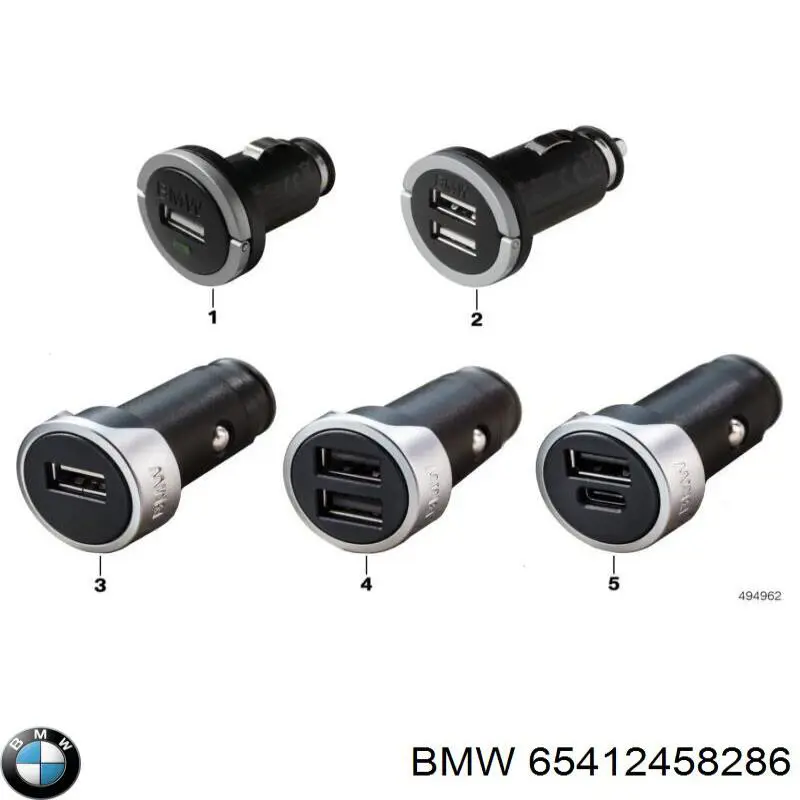 Concentrador USB BMW 65412458286 precio, desde 55,42 EUR