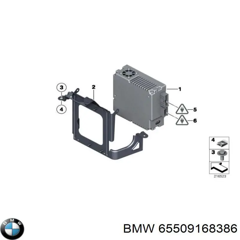 65500417526 BMW módulo de vídeo