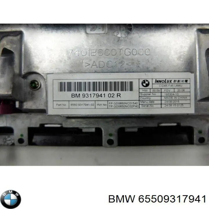 65509317941 BMW Pantalla multifuncion