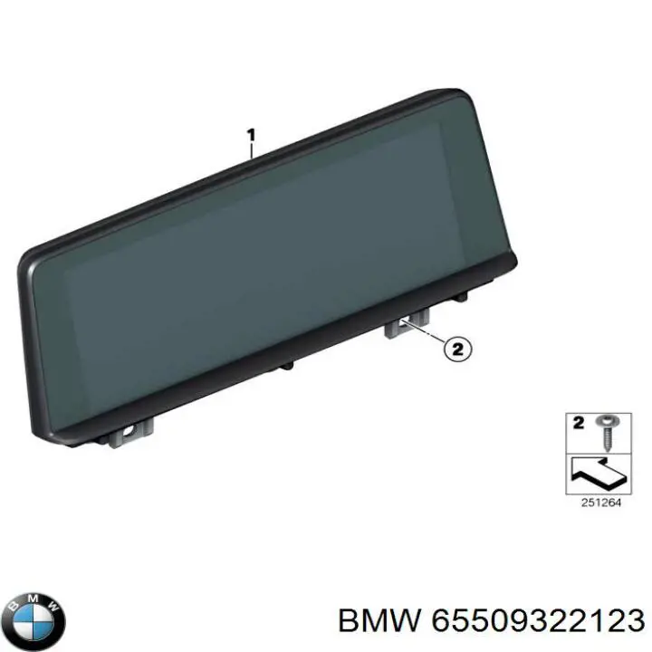 Pantalla multifunción BMW 65509322123 precio, desde 364,45 EUR