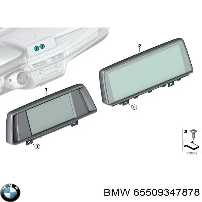 65509347878 BMW Pantalla multifuncion