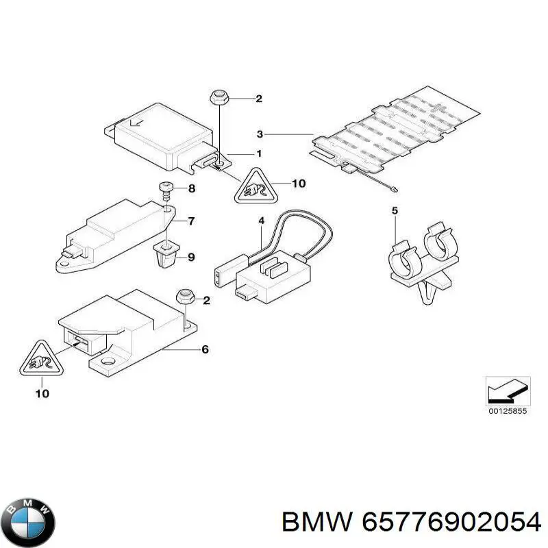 65778375643 BMW Sensor de airbag delantero