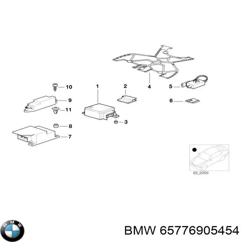 Sensor de airbag delantero BMW 65776905454 precio, desde 34,85 EUR