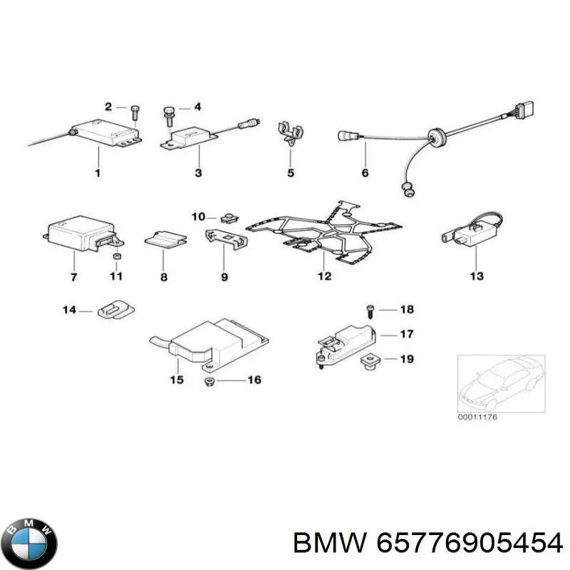 Comprar 65776905454 BMW Sensor de airbag delantero