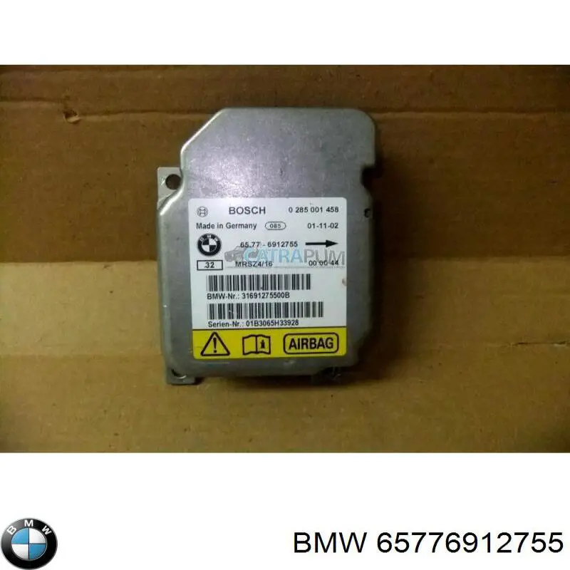 6912755 BMW procesador del modulo de control de airbag