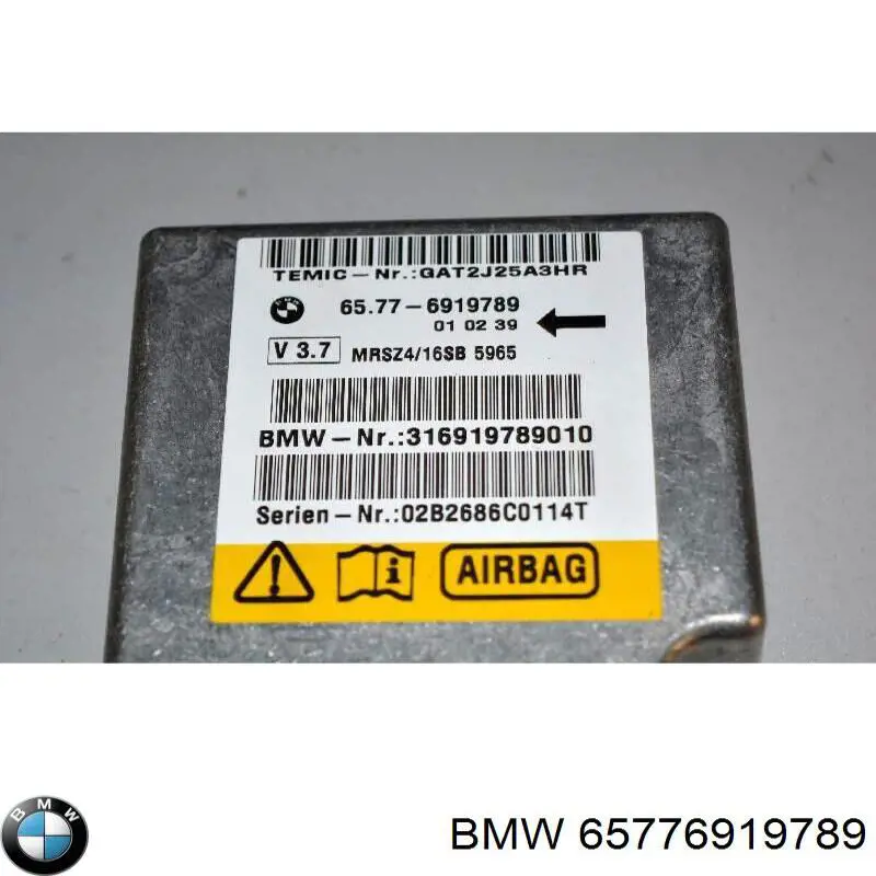 65776910676 BMW procesador del modulo de control de airbag