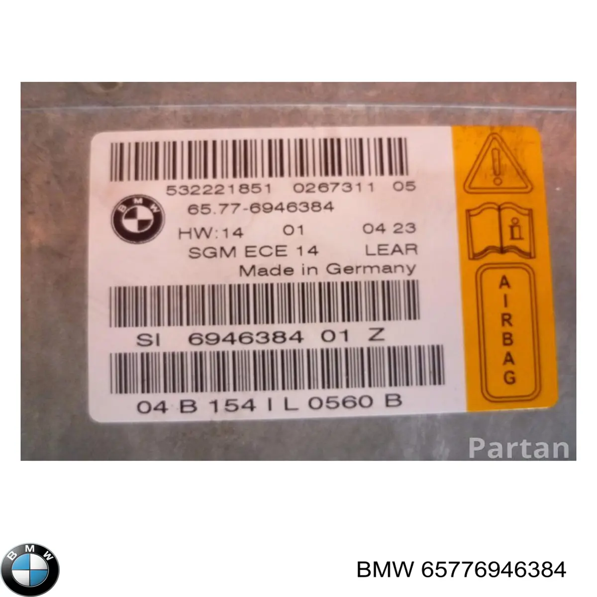 Módulo de control de airbag BMW 65776946384 precio, desde 101,64 EUR
