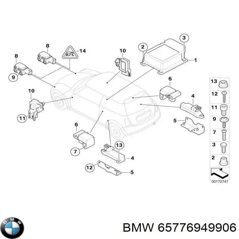 Comprar 65776929558 BMW Módulo de control de airbag