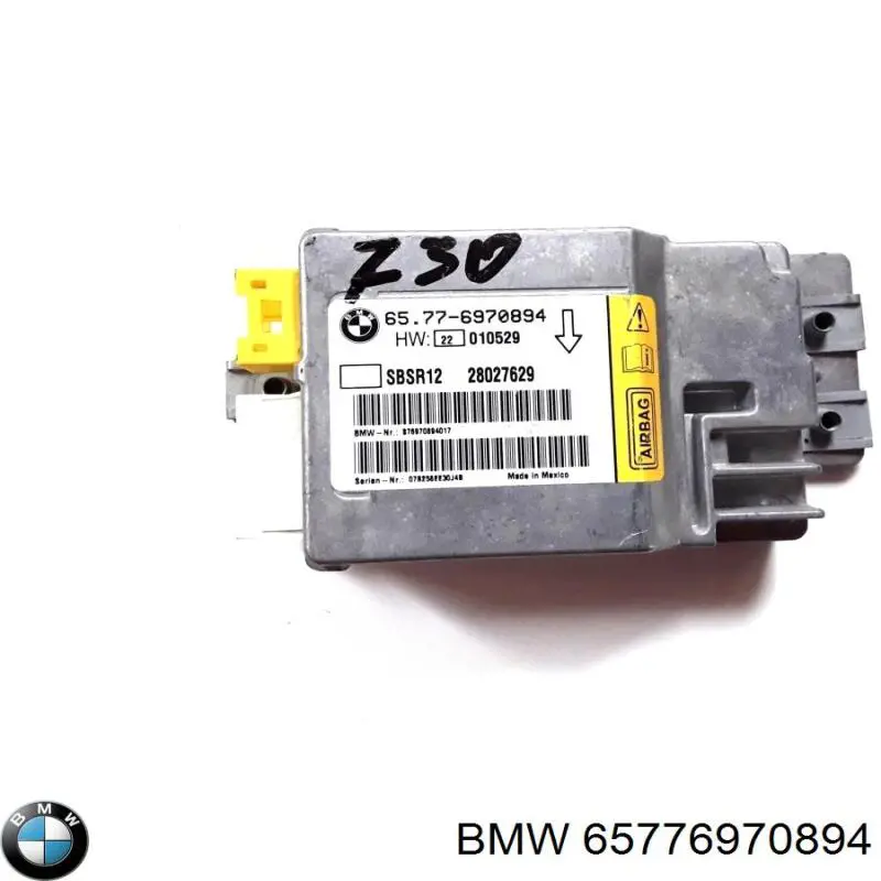 65776970894 BMW procesador del modulo de control de airbag