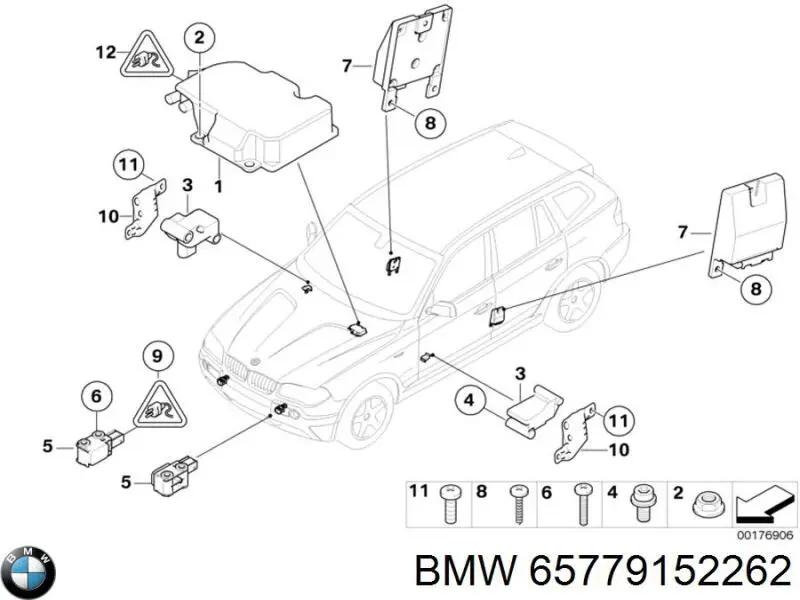 Sensor de airbag delantero BMW 65779152262 precio, desde 60,98 EUR
