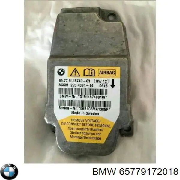 Módulo de control de airbag BMW 65779172018 precio, desde 116,16 EUR