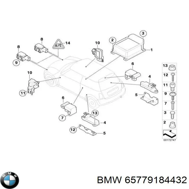 Módulo de control de airbag BMW 65779184432 precio, desde 81,31 EUR