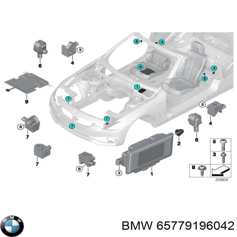 Comprar 9196042 BMW Sensor de airbag delantero