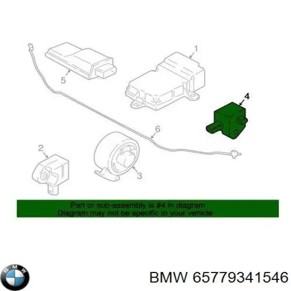 Sensor de aceleración longitudinal BMW 65779341546 precio, desde 68,24 EUR