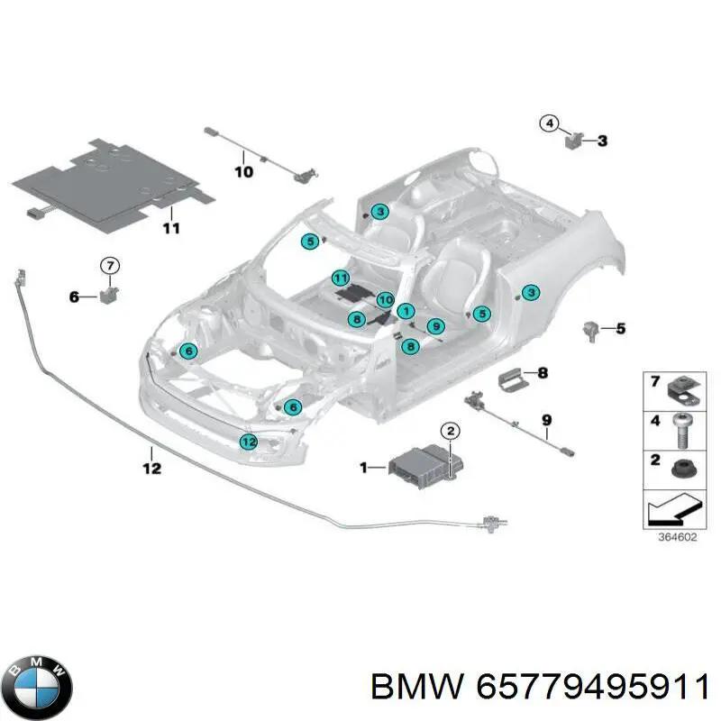 Comprar 65779495911 BMW Módulo de control de airbag