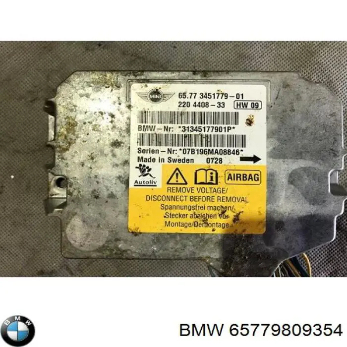 65773451779 BMW procesador del modulo de control de airbag