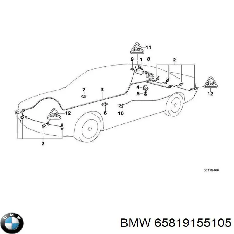 65818356238 BMW Radiador de aire acondicionado