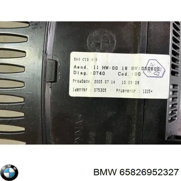 65826957342 BMW pantalla multifuncion