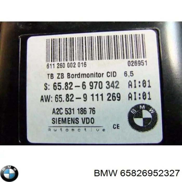 Pantalla multifunción BMW 65829145103 precio, desde 90,02 EUR