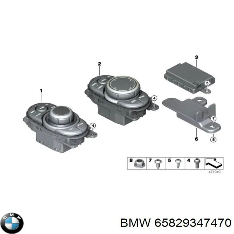 65829347470 BMW unidad de control multimedia