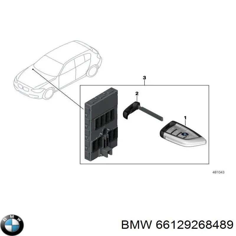 66122296930 BMW llavero crontol de alarma